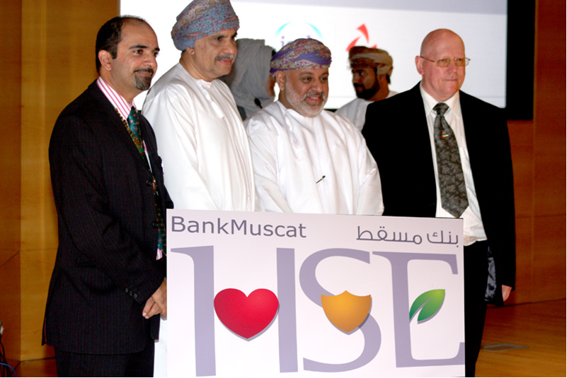 IOSH President and IOSH Chairman support Bank Muscat as Ambassadors for Safety: 2012