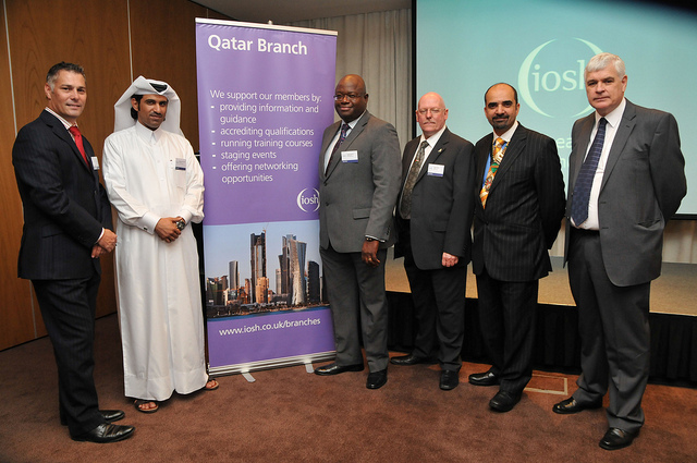 IOSH President and Oman Chairman meet Qatar Branch